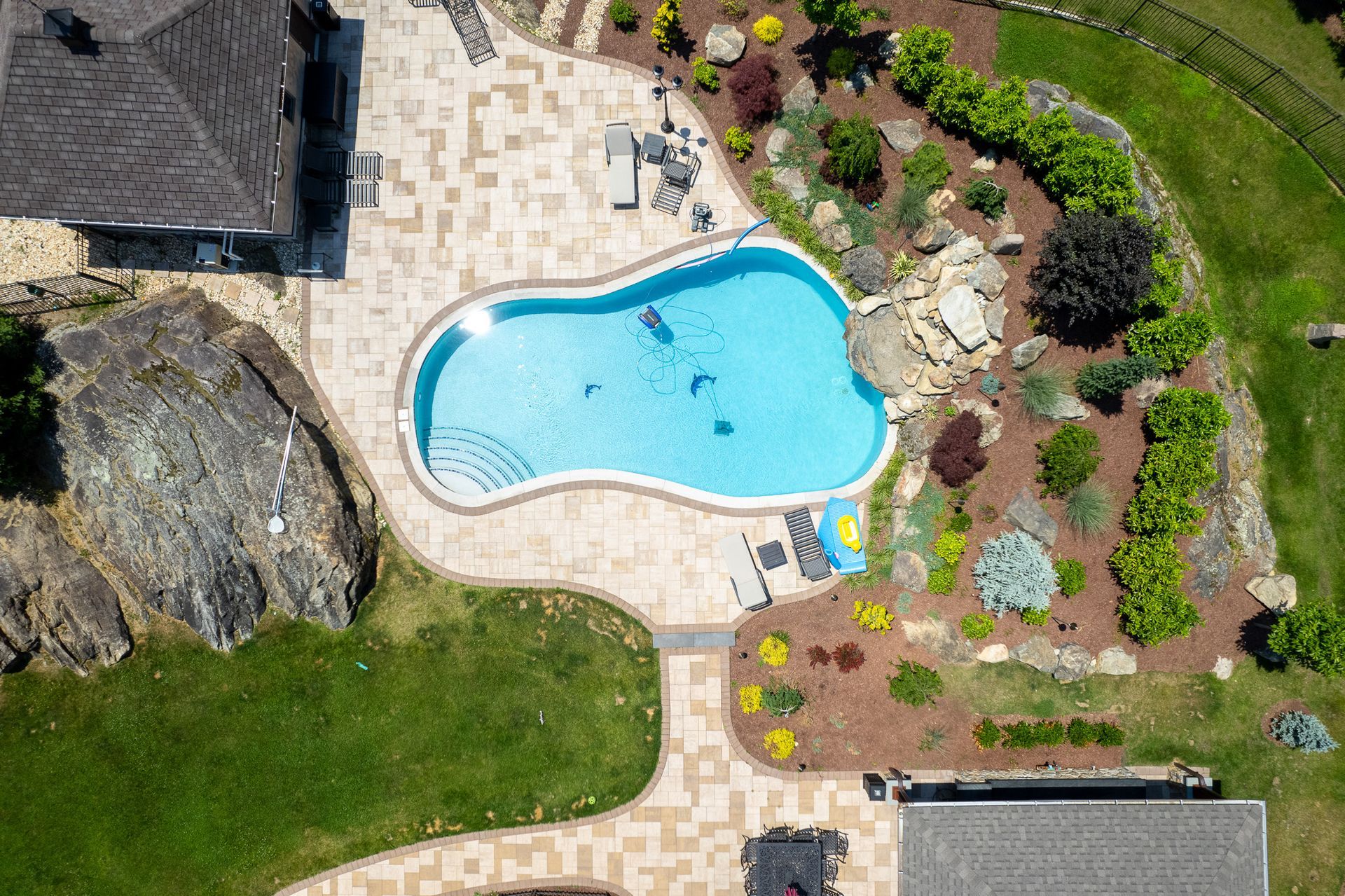 Backyard Kitchen, Pool & Massive Koi Pond — image 2